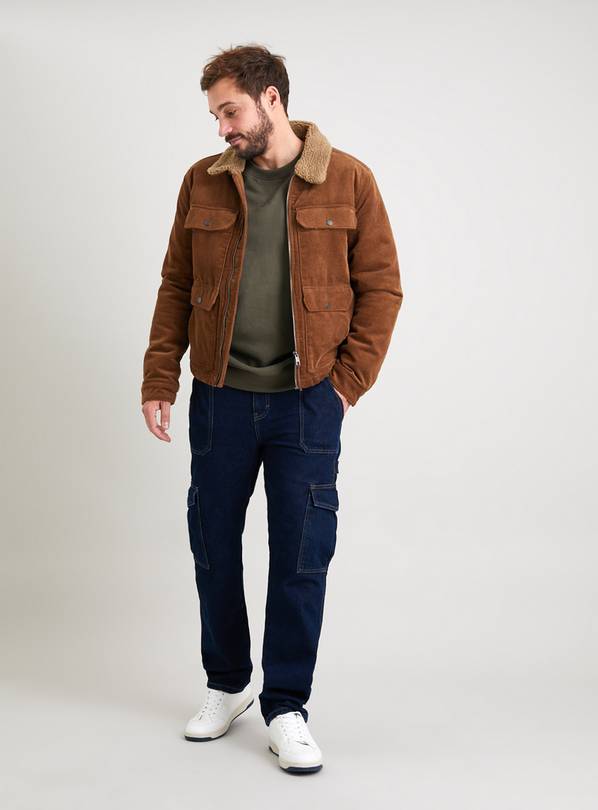 Dark Denim Cargo Jeans - 40R